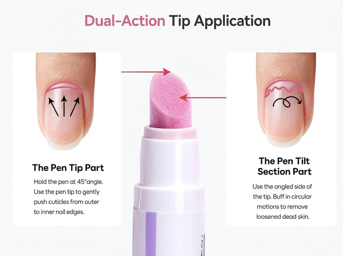 Pushes cuticles back